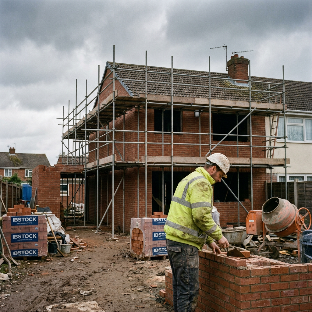 A building site in Birmingham